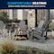 Flash Furniture 2 PK White Poly Resin Adirondack Rocking Chairs JJ-C14705-GY-2-GG - alternate 6